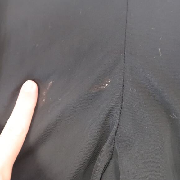 Vintage 90s Connected Apparel Black Wide Leg Palazzo Pants M - Picture 5 of 7